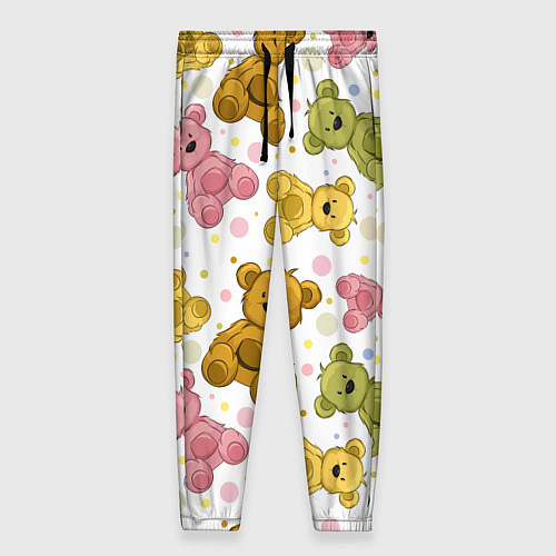 Женские брюки Любимые медвежата / 3D-принт – фото 1