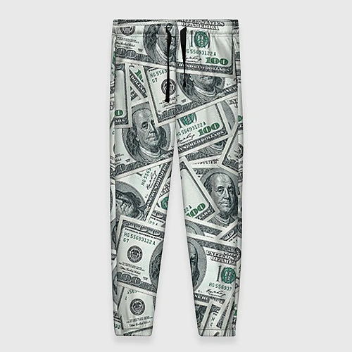 Женские брюки Банкноты / 3D-принт – фото 1
