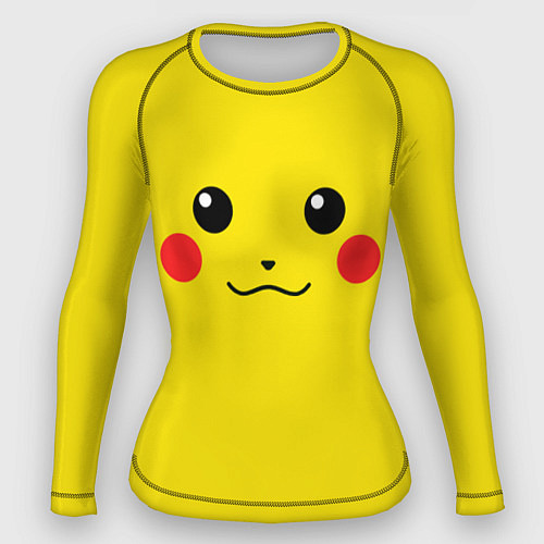 Женский рашгард Happy Pikachu / 3D-принт – фото 1