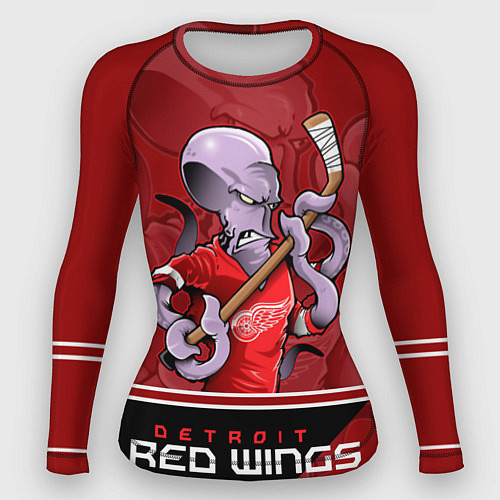 Женский рашгард Detroit Red Wings / 3D-принт – фото 1