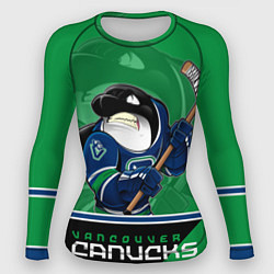 Рашгард женский Vancouver Canucks, цвет: 3D-принт