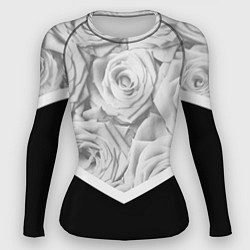 Рашгард женский Розы, цвет: 3D-принт