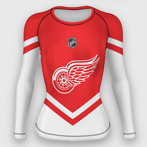 Женский рашгард NHL: Detroit Red Wings / 3D-принт – фото 1