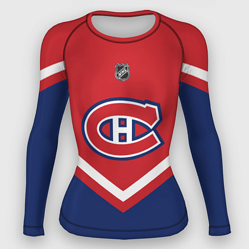 Женский рашгард NHL: Montreal Canadiens / 3D-принт – фото 1
