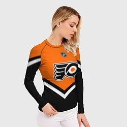 Рашгард женский NHL: Philadelphia Flyers, цвет: 3D-принт — фото 2