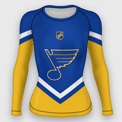 Рашгард женский NHL: St. Louis Blues, цвет: 3D-принт