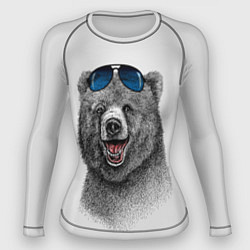 Рашгард женский Счастливый медведь, цвет: 3D-принт