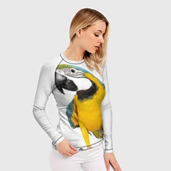 Рашгард женский Попугай ара, цвет: 3D-принт — фото 2