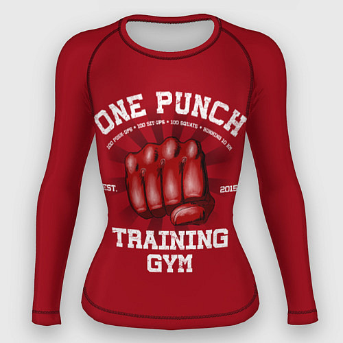 Женский рашгард One Punch Gym / 3D-принт – фото 1