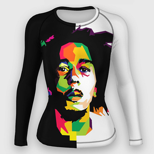 Женский рашгард Bob Marley: Colors / 3D-принт – фото 1