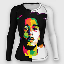 Рашгард женский Bob Marley: Colors, цвет: 3D-принт