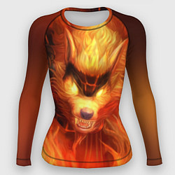 Рашгард женский Fire Wolf, цвет: 3D-принт