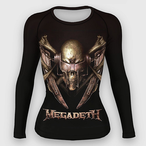 Женский рашгард Megadeth / 3D-принт – фото 1