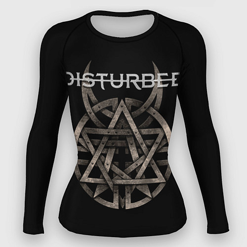Женский рашгард Disturbed Logo / 3D-принт – фото 1