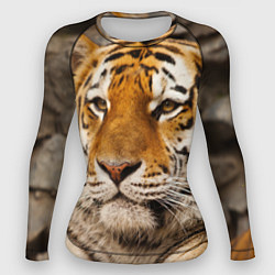 Рашгард женский Мудрый тигр, цвет: 3D-принт