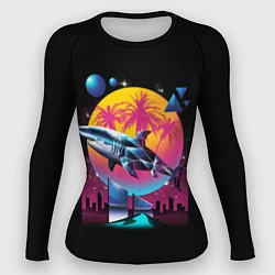 Рашгард женский Ретро акула, цвет: 3D-принт