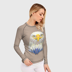 Рашгард женский Геометрический орел, цвет: 3D-принт — фото 2