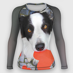 Рашгард женский Влюбленный щенок, цвет: 3D-принт