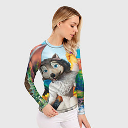 Рашгард женский Альфа и Омега 7, цвет: 3D-принт — фото 2