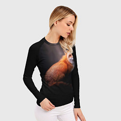 Рашгард женский Лис в сумраке, цвет: 3D-принт — фото 2