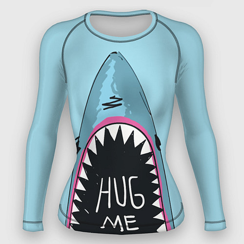 Женский рашгард Shark: Hug me / 3D-принт – фото 1
