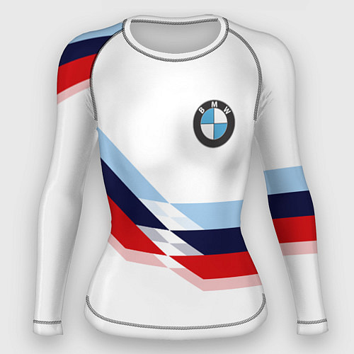 Женский рашгард BMW БМВ WHITE / 3D-принт – фото 1