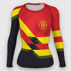 Рашгард женский Man UTD FC: Black style, цвет: 3D-принт