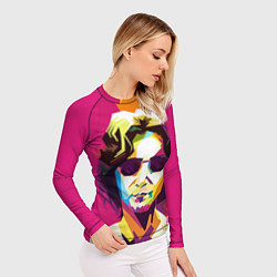 Рашгард женский Джон Леннон: фан-арт, цвет: 3D-принт — фото 2