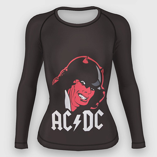 Женский рашгард AC/DC Devil / 3D-принт – фото 1