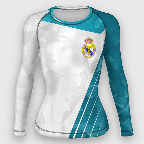 Женский рашгард FC Real Madrid: Abstract / 3D-принт – фото 1