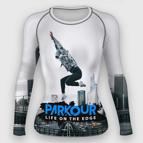 Женский рашгард Parkour: Life on the edge / 3D-принт – фото 1