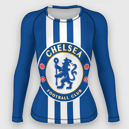 Женский рашгард FC Chelsea: Gold Lines / 3D-принт – фото 1