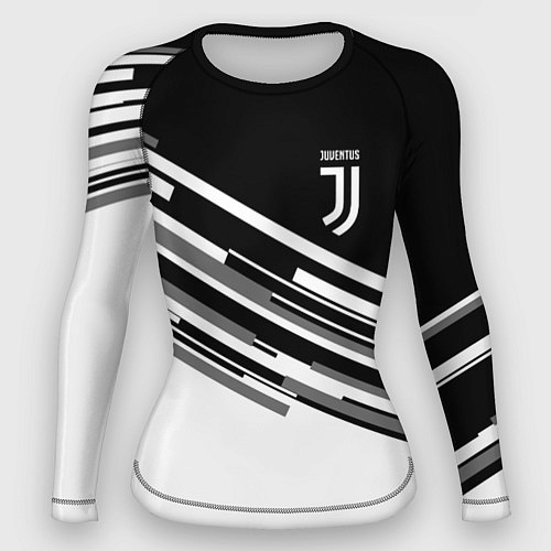 Женский рашгард FC Juventus: B&W Line / 3D-принт – фото 1
