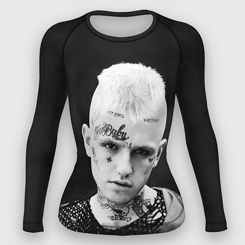 Женский рашгард Lil Peep: Black Edition / 3D-принт – фото 1