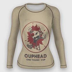 Рашгард женский Cuphead: One Touch Cup, цвет: 3D-принт