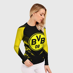 Рашгард женский Borussia FC: Sport Fashion, цвет: 3D-принт — фото 2