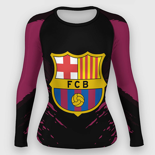 Женский рашгард Barcelona FC: Sport Fashion / 3D-принт – фото 1