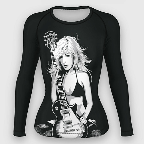 Женский рашгард Рокерская душа / 3D-принт – фото 1