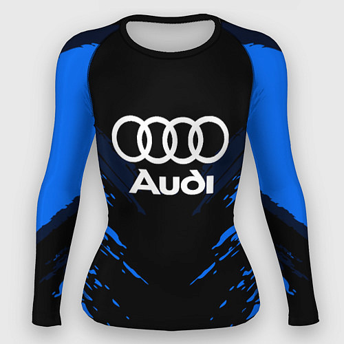 Женский рашгард Audi: Blue Anger / 3D-принт – фото 1