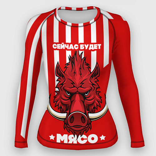 Женский рашгард Сейчас будет мясо / 3D-принт – фото 1