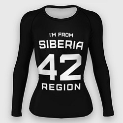 Рашгард женский Im from Siberia: 42 Region, цвет: 3D-принт