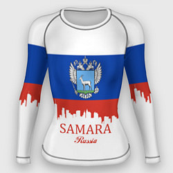 Рашгард женский Samara: Russia, цвет: 3D-принт