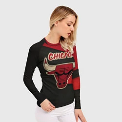 Рашгард женский Chicago Bulls: Old Style, цвет: 3D-принт — фото 2