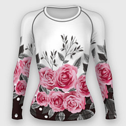 Рашгард женский Roses Trend, цвет: 3D-принт