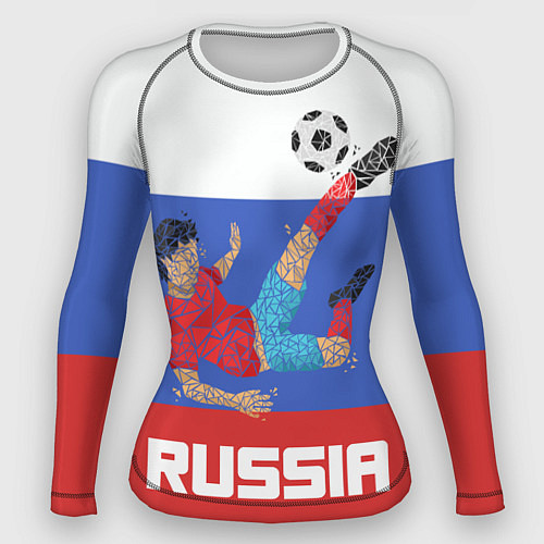 Женский рашгард Russia Footballer / 3D-принт – фото 1