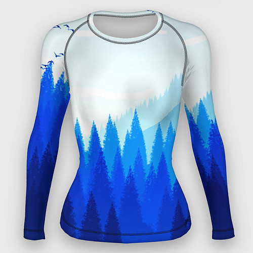 Женский рашгард Firewatch: Cold Wood / 3D-принт – фото 1