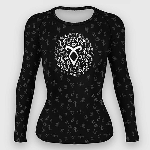 Женский рашгард Dark Runes / 3D-принт – фото 1