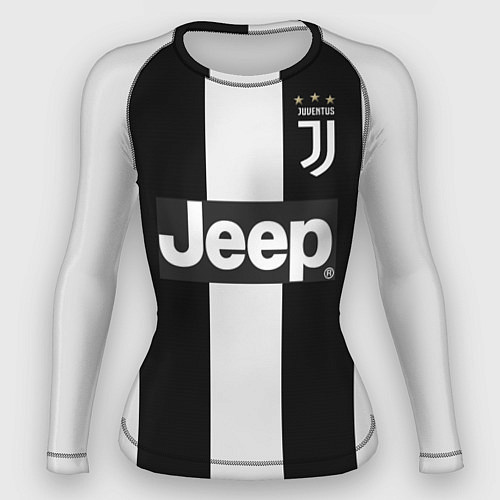 Женский рашгард FC Juventus: Ronaldo Home 18-19 / 3D-принт – фото 1