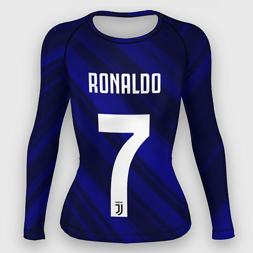 Женский рашгард Ronaldo 7: Blue Sport / 3D-принт – фото 1