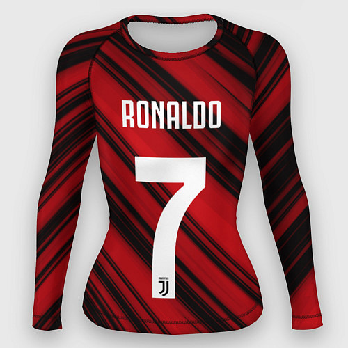 Женский рашгард Ronaldo 7: Red Sport / 3D-принт – фото 1